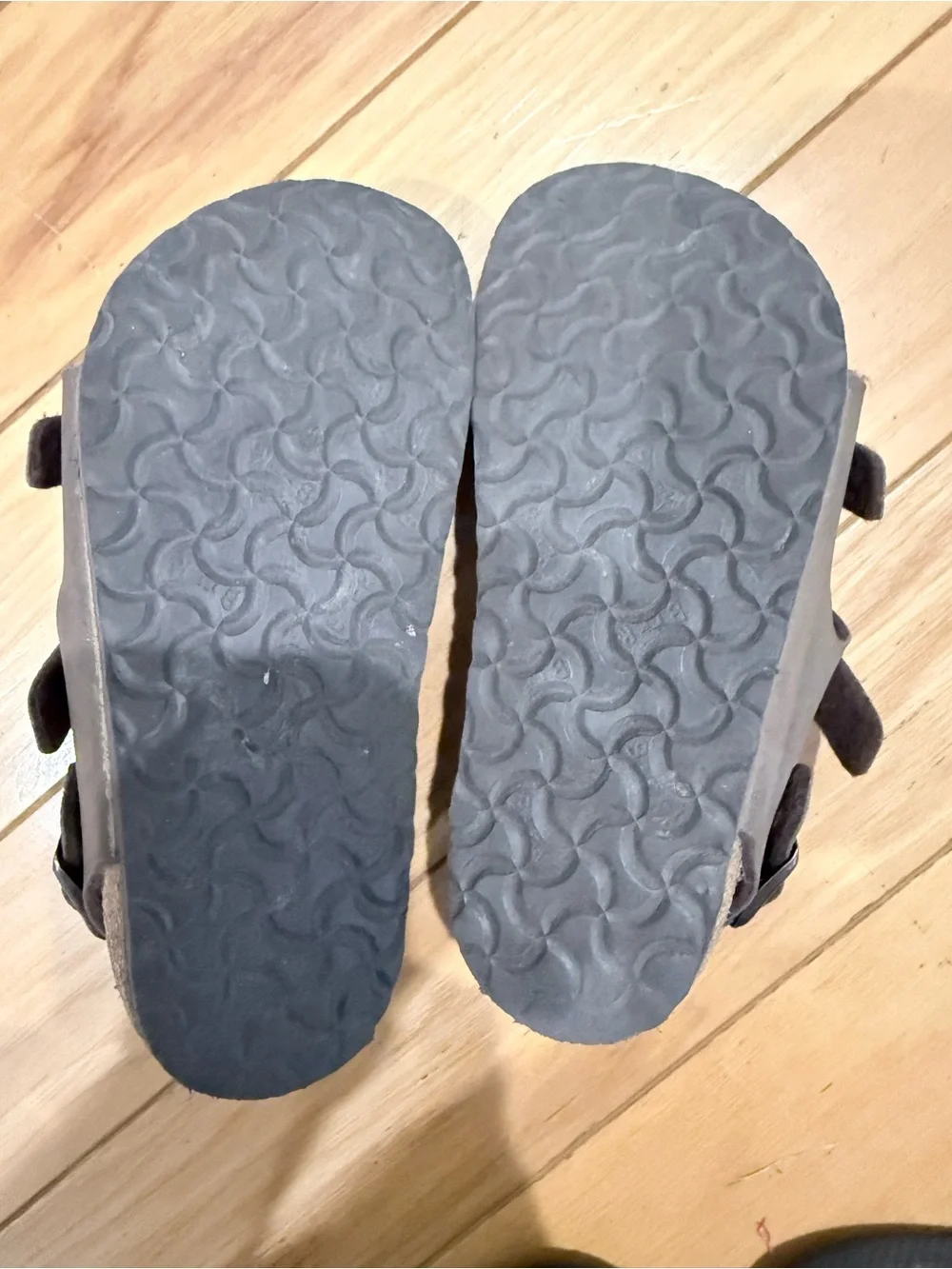 Kids Birkenstocks Adjustable Double-Buckle Sandals - Brown